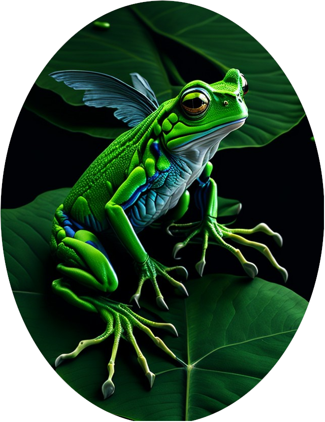 Tree Frog With Wings